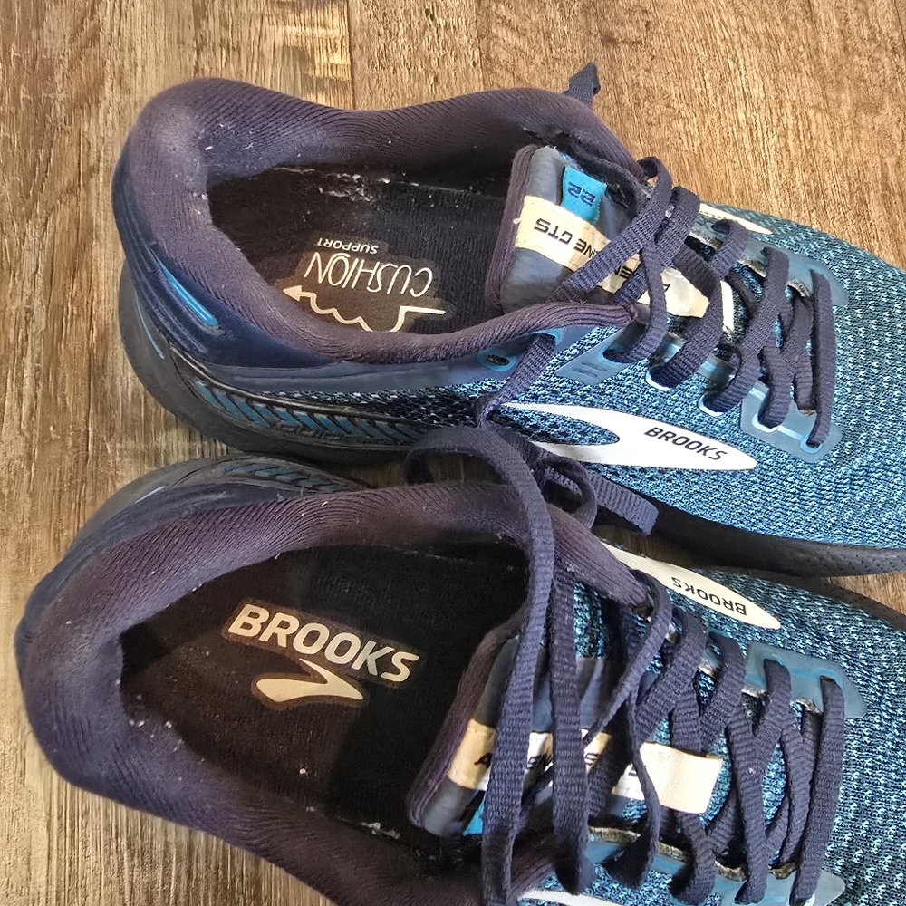 Brooks Adrenaline GTS 22 Titan Teal Gray Athletic  Running Shoes Men  8.5 M D - Picture 4 of 14